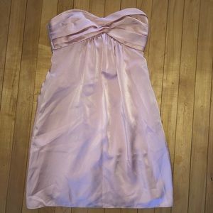 BCBG Light Pink Satin Mini Dress